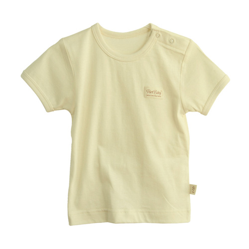 素棉寶貝本色有機(jī)棉嬰幼兒短袖T恤