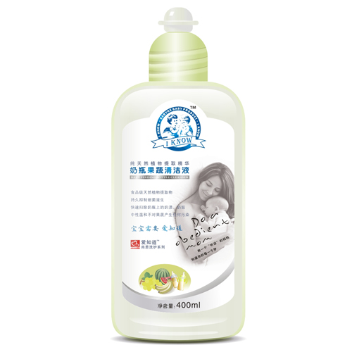 尚恩愛(ài)知道奶瓶果蔬清潔液