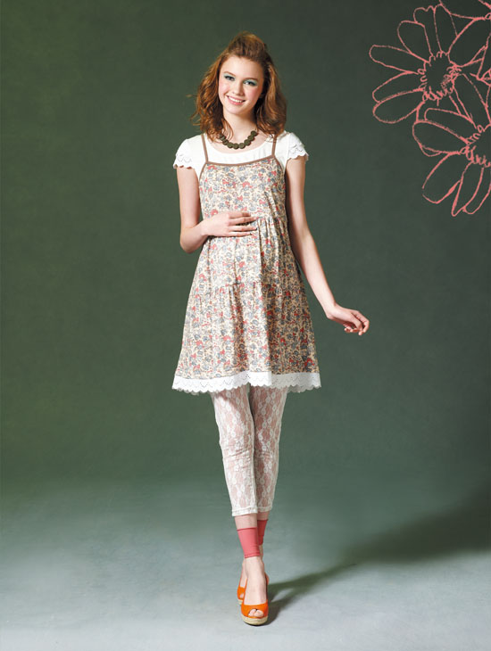 孕之彩小碎花孕婦裝