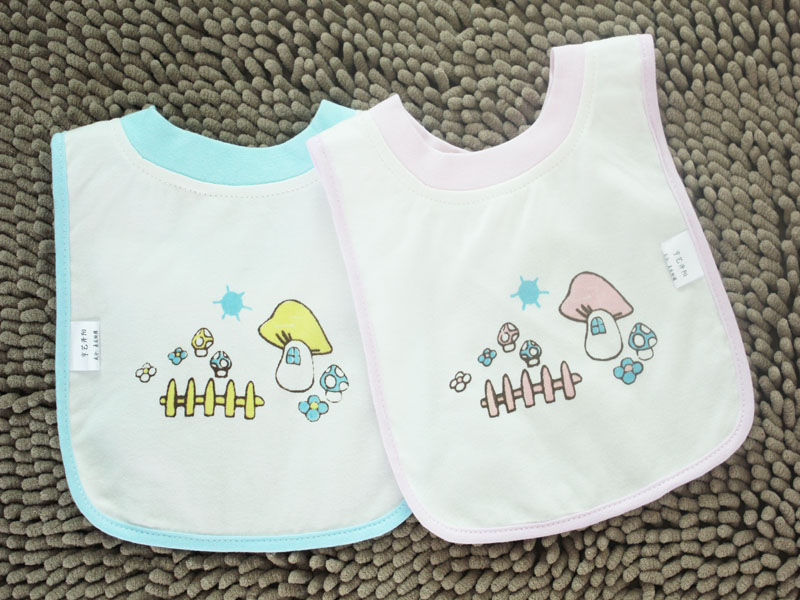 亨藝開陽蘑菇防水圍嘴20x23cm(兩條裝)