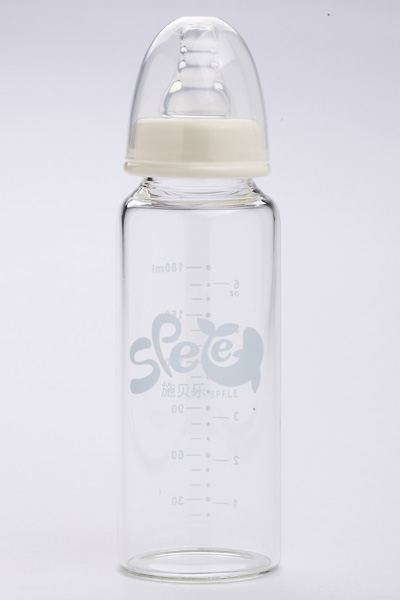施貝樂直身玻璃奶瓶180mlNBZ01