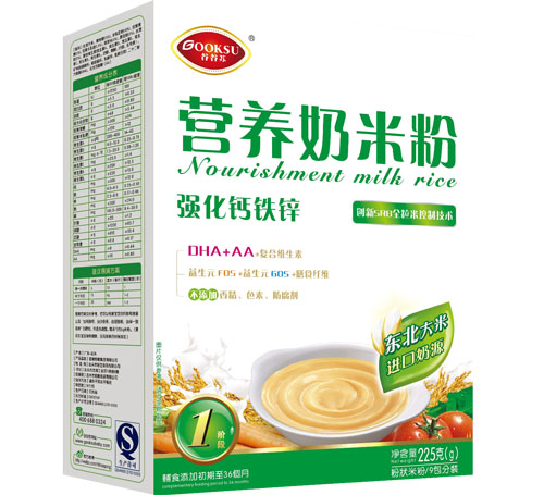 谷谷蘇強(qiáng)化鈣鐵鋅營養(yǎng)奶米粉1段