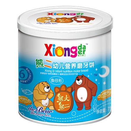熊大熊二牌熊二幼兒營(yíng)養(yǎng)磨牙餅(魚仔形)