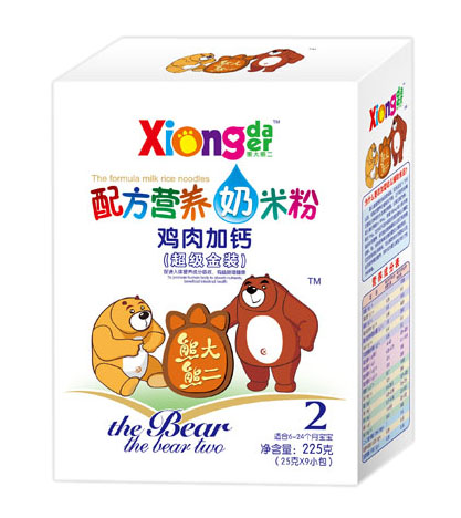 熊大熊二雞肉加鈣配方營養(yǎng)奶米粉