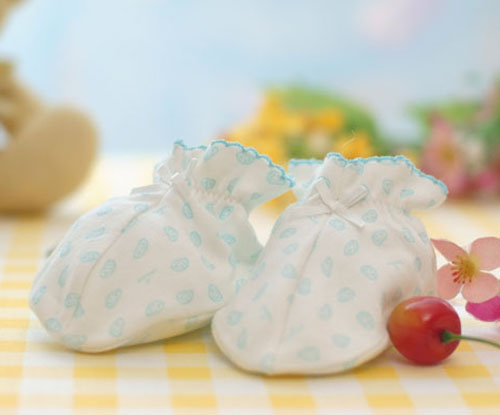 藕糖氏嬰兒護腳套藍色