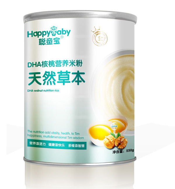 聰童寶天然草本DHA核桃營(yíng)養(yǎng)米粉