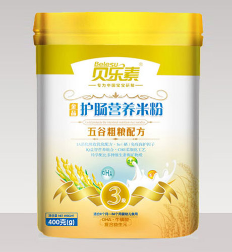 貝樂(lè)素五谷粗糧護(hù)腸米粉3段