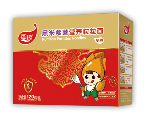 每珍黑米紫薯粒粒面