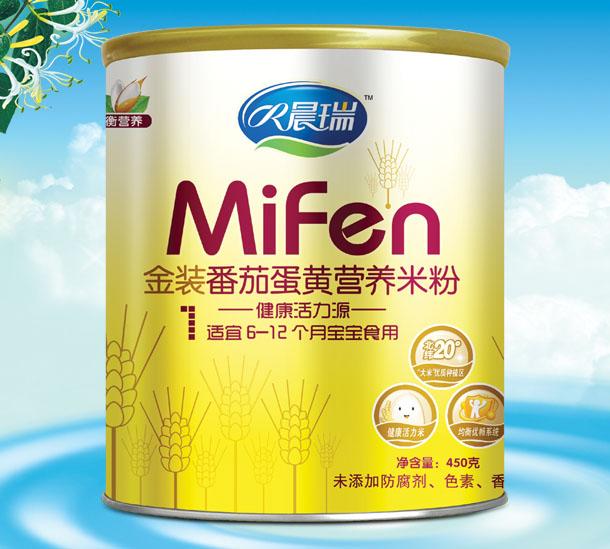 晨瑞金裝番茄蛋黃營養(yǎng)米粉1段