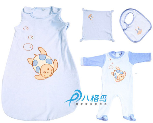 八格鳥嬰兒裝四件套