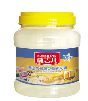 康吉兒桶裝淮山大骨蔬菜營(yíng)養(yǎng)米粉1段