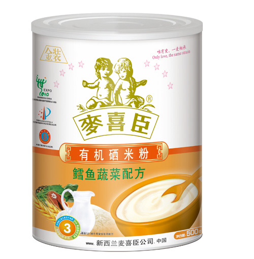 麥喜臣有機(jī)硒米粉鱈魚蔬菜配方(聽裝