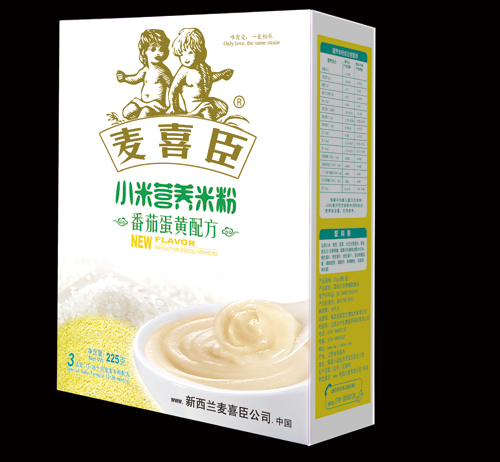 麥喜臣小米營養(yǎng)米粉番茄蛋黃配方盒裝