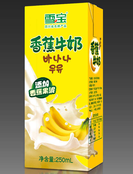 雪寶苗條香蕉牛奶