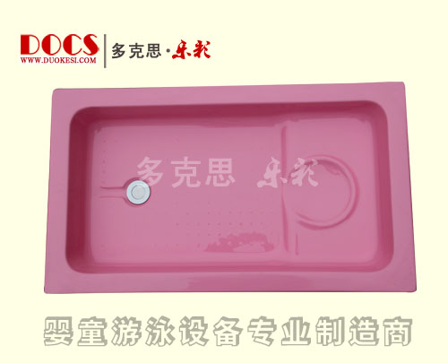 多克思樂彩單層嬰兒洗澡盆(平臺)紅色