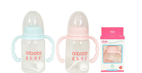 愛(ài)兒得樂(lè)120ml標(biāo)口PP帶柄自動(dòng)奶瓶