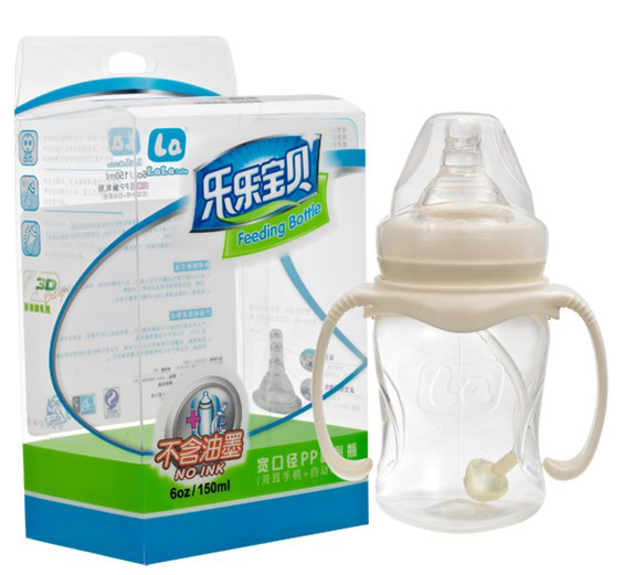 樂樂寶貝寬口徑哺乳期奶瓶