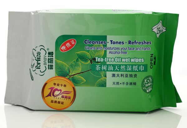 菲麗潔寶寶茶樹(shù)油天然濕紙巾