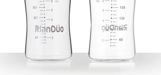 阿爾蘭哆AD303寬口徑玻璃奶瓶