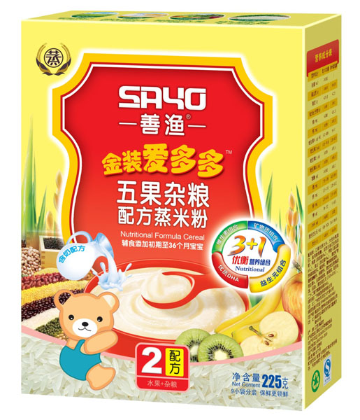 善漁金裝愛(ài)多多五果雜糧配方蒸米粉