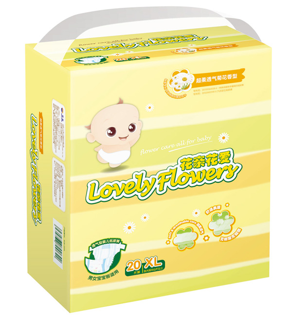 Aptamil花親花愛超級透氣菊花紙尿褲XL20