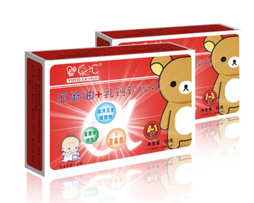 嬰幼兒亞麻油+乳鈣軟膠囊