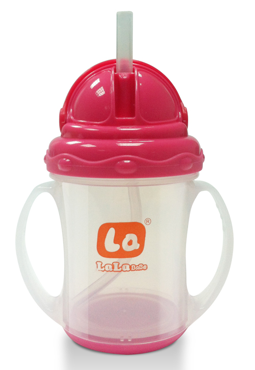 樂樂寶貝帶炳吸管學(xué)飲杯