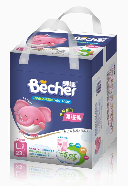 貝趣嬰兒訓(xùn)練褲L碼女寶寶專用