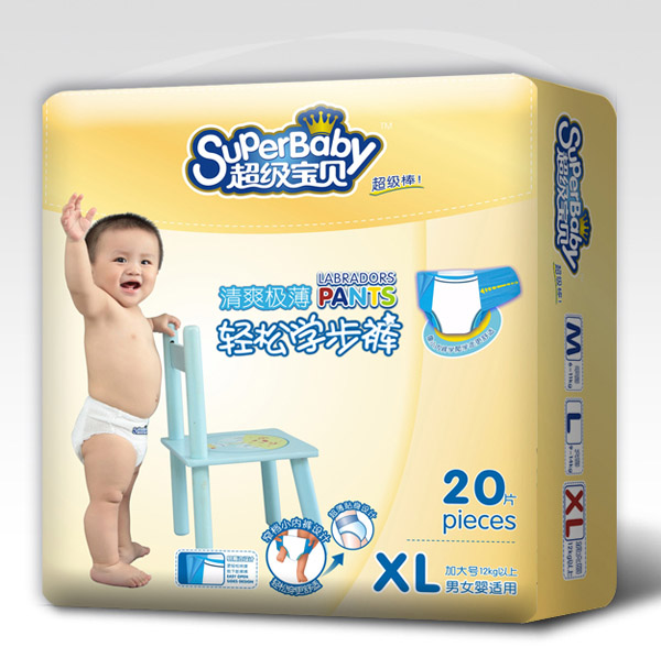 超級寶貝清爽極薄學(xué)步褲XL20