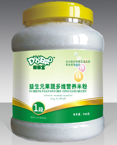 嘟嘟寶益生元果蔬多維營養(yǎng)米粉