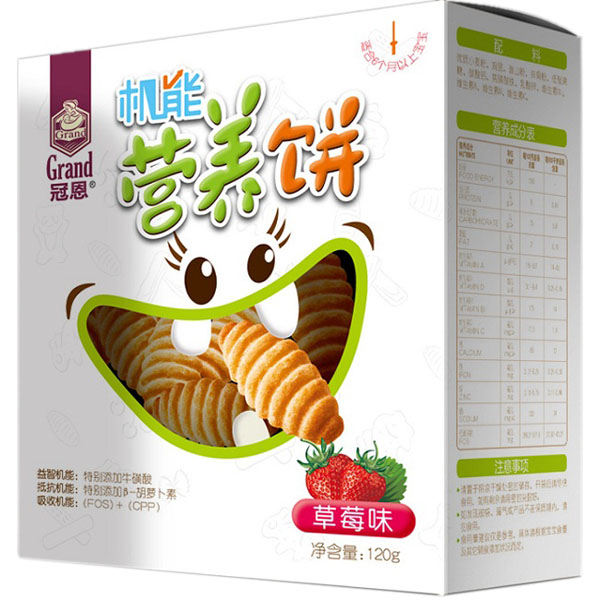冠恩草莓味機能營養(yǎng)餅