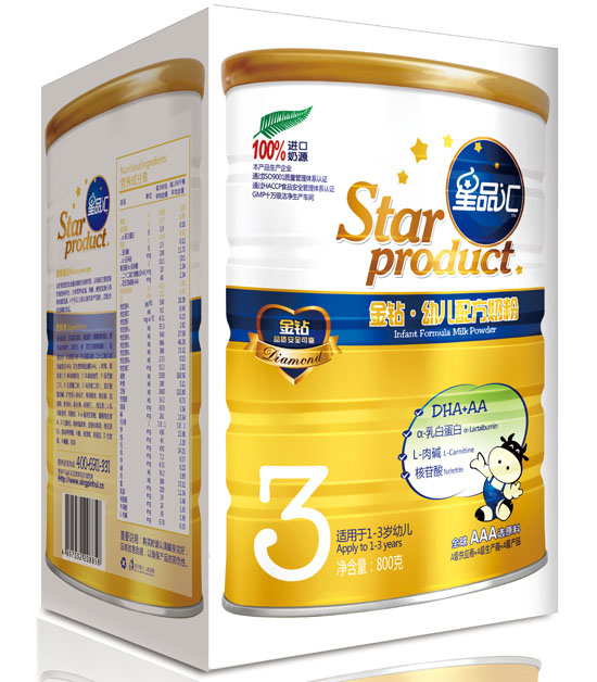 星品匯金鉆幼兒配方奶粉3段