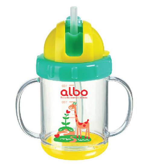 愛(ài)樂(lè)寶晶透學(xué)飲杯220m綠色