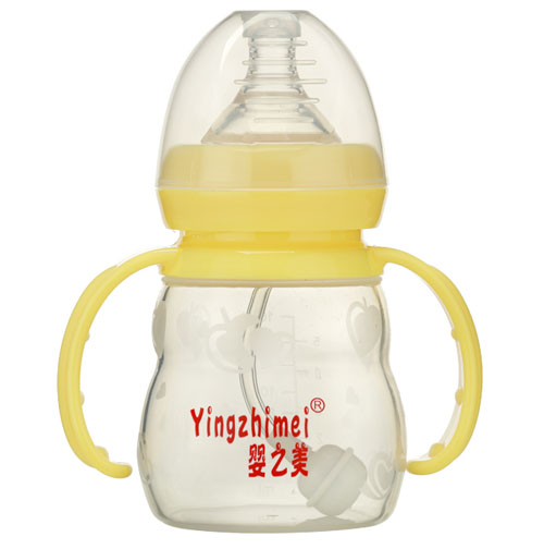 嬰之美寬口自動雙耳硅膠奶瓶160ML