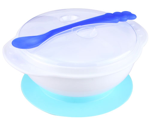 噯唯高級吸盤碗連感溫匙