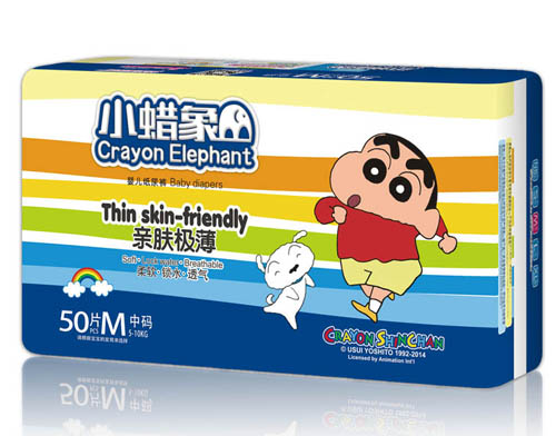 小蠟象親膚極薄嬰兒紙尿褲M碼