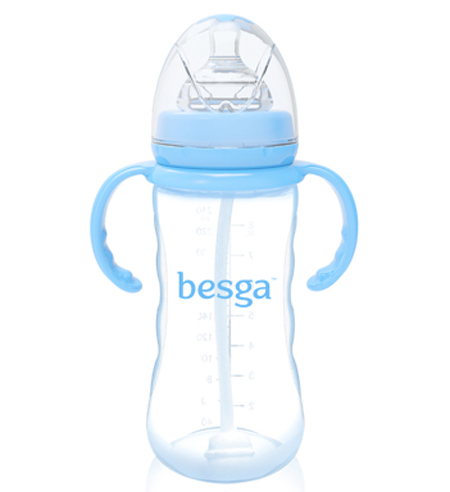 貝仕嘉手指形PP奶瓶(配訓(xùn)練手柄)300ml