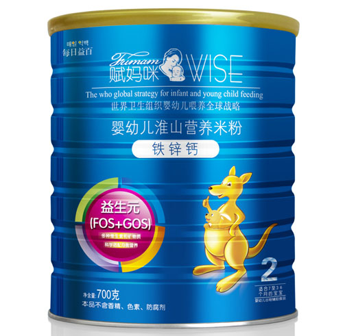 賦媽咪鐵鋅鈣嬰幼兒淮山營(yíng)養(yǎng)米粉2段