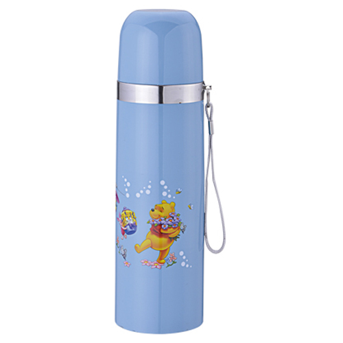 天使貝貝小熊兒童子彈頭水杯粉藍色