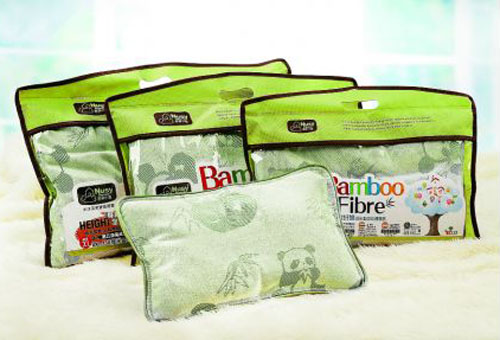 諾親小屋竹纖維成長(zhǎng)型熊貓嬰幼健康枕M碼