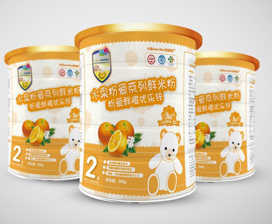 澳澳熊粉愛鮮橙優(yōu)樂鋅鮮米粉2段