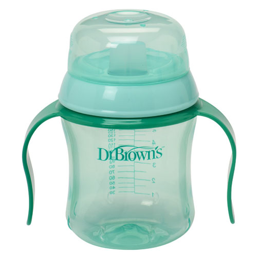 布朗博士6安士軟吸嘴學(xué)飲杯綠色