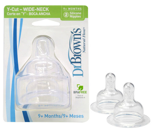 布朗博士Y型孔寬口奶嘴(2個(gè)裝)
