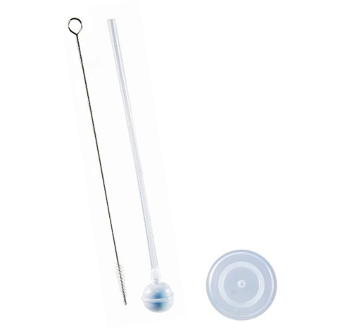 PODEE寬口奶瓶吸管組