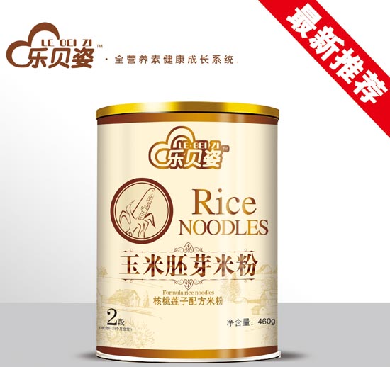 樂貝姿核桃蓮子玉米胚芽米粉2段