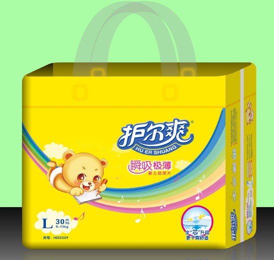 護(hù)爾爽瞬吸極薄嬰兒紙尿片L碼30片