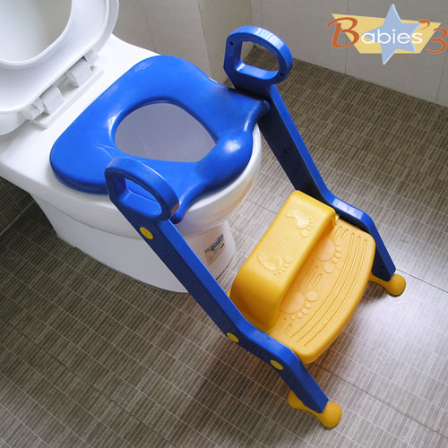 貝三寶二階馬桶座墊藍(lán)紅色