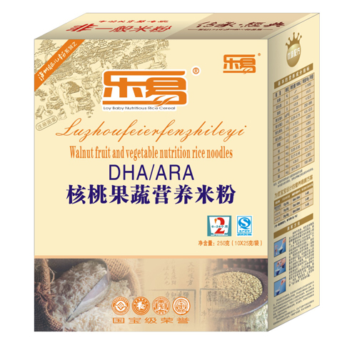 樂易核桃果蔬營(yíng)養(yǎng)米粉2段盒裝