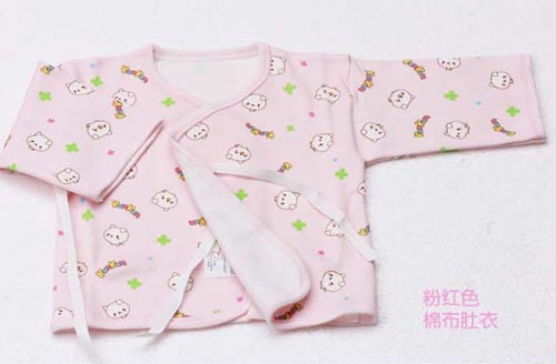 KUNKUN嬰兒棉質(zhì)肚衣粉紅色