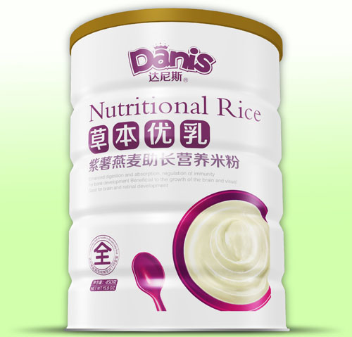 達(dá)尼斯草本優(yōu)乳紫薯燕麥助長米粉